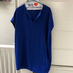 DVF ROYAL BLUE SHIFT DRESS